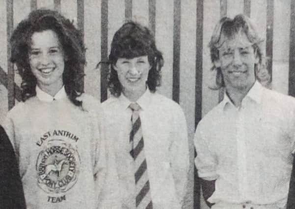 Some senior members of the East Antrim Pony Club pictured at their annual Camp. 1989