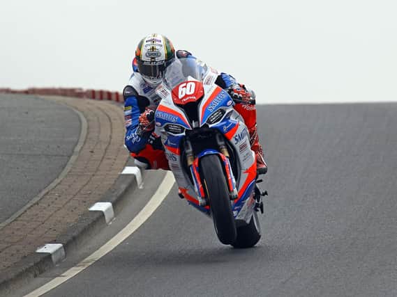 Peter Hickman won his second race at the North West 200 with victory in Thursday's Superstock event.