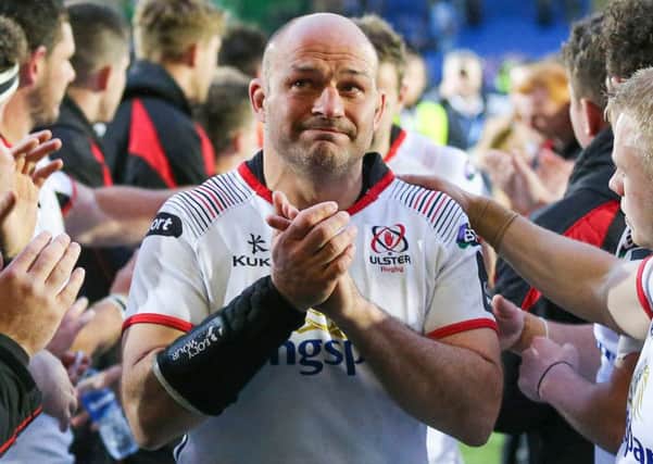 Rory Best after his final game on duty after the PRO14 Semi-Final between Glasgow vs Ulster at Scotstoun