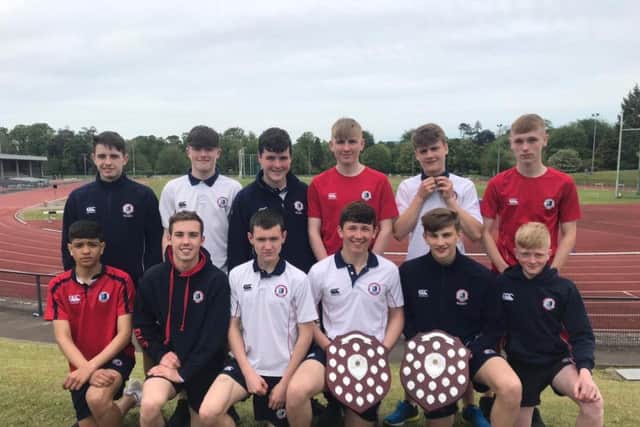 Ballyclare High U16 Nebssa champions.