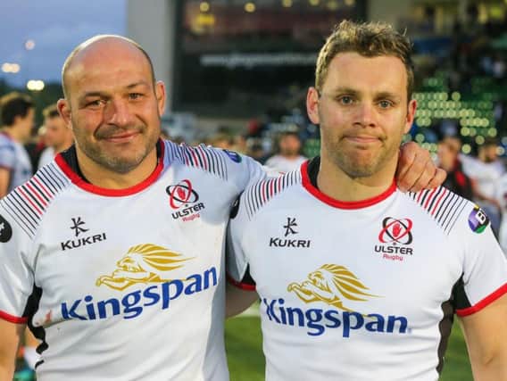 Ulster's Rory Best and Darren Cave