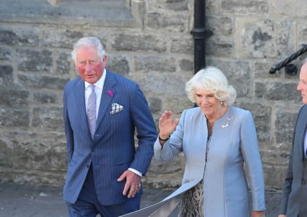 Press Eye - Belfast - Northern Ireland - 21st May 2019 - 

The Prince of Wales and  Duchess of Cornwall are pictured meeting people from local businesses and members of the public from Lisnaskea, Co Fermanagh during their 2 day visit to Northern Ireland. 

Picture Matt Mackey / Press Eye.