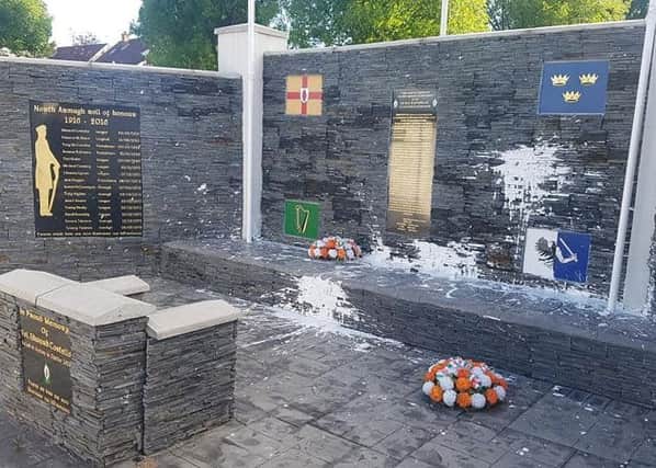 Monument built for the anniversary of the Easter Rising paint bombed in Lurgantarry