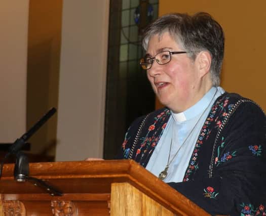Rev. Gabrielle Farquhar addresses the congregation. Photos by Desi Campbell.