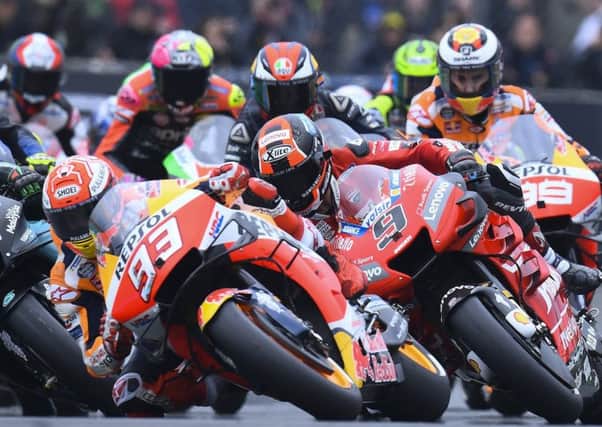Marc Marquez won the French MotoGP race on the Repsol Honda.