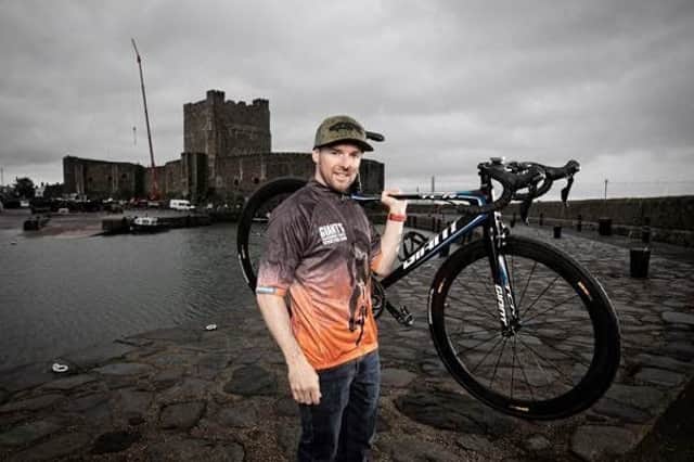 Alastair Seeley in the official 2019 Giants Causeway Coast Sportive jersey.