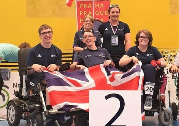 GB boccia team that won a silver medal at the Czech Open