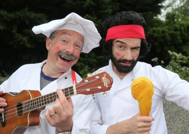 THe singing Chefs at the Bushmills Salmon and Whiskey Festival in the town at the weekend to celebrate the region's local heritage, culture and produce.PICTURE KEVIN MCAULEY/MCAULEY MULTIMEDIA