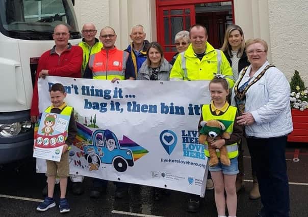Buick Memorial Primary School conducted a litter pick around the village of Cullybackey.