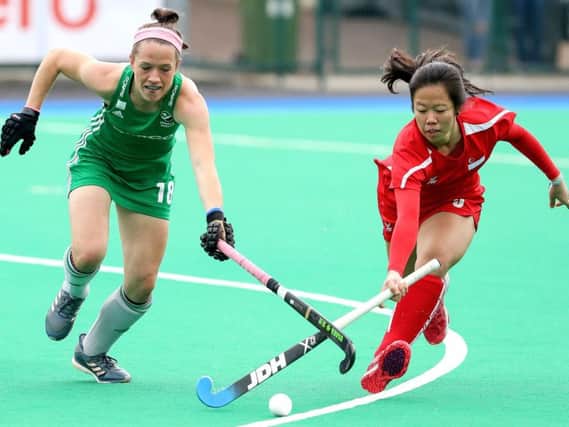 Ireland's Bethany Barr in action against Singapore