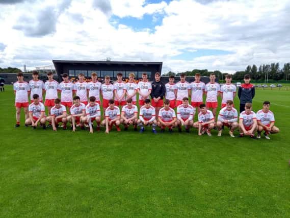 The Derry panel who defeated Offaly in Abottstown at the weekend.
