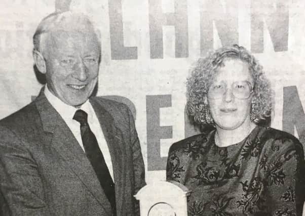 In 1992 Mr Pat McMahon presented a clock to Mrs Aileen Lavery as a token of the club's appreciation for her interest in the development of the Clann Eirann camogie club