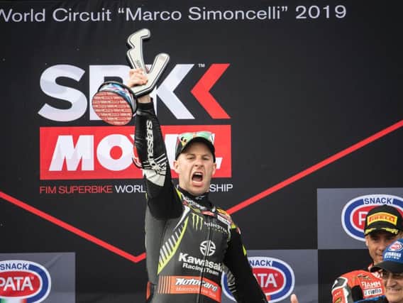 World Superbike champion Jonathan Rea is only 16 points behind Alvaro Bautista following his double success at Misano in Italy.