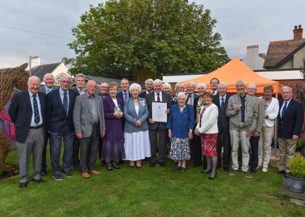 Brighter Whitehead was presented with the Queen's Award for Voluntary Service by the Lord-Lieutenant for County Antrim, Mrs Joan Christie CVO OBE at a celebration event at The Bank House, Whitehead.