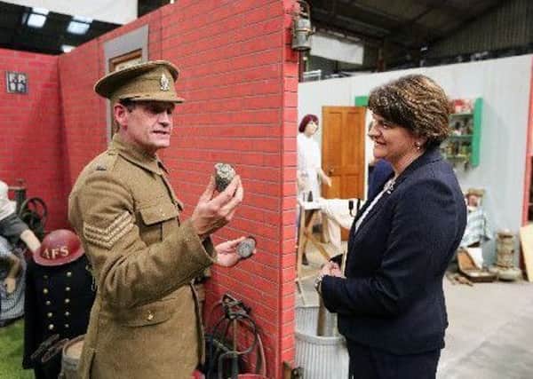 David pictured with Arlene Foster MLA.