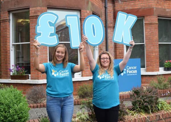 Cancer Focus NI fundraisers Louise Richardson and Alyson Kerr.