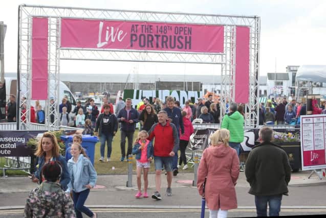 Large crowds pictuted during the Live at the 148th open Portrush