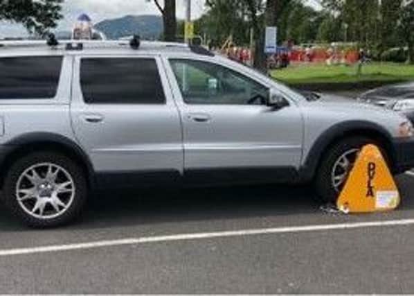 A total of 25 vehicles were clamped.