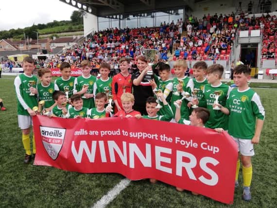 Donegal School Boys winners of the O'Neills Foyle Cup U12 section.