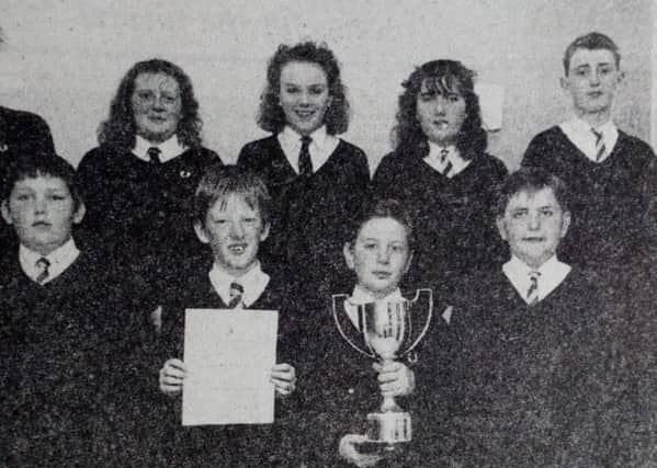 Carrick College musicians who won the Brass Ensemble 12-18 years class at Carrickfergus Musical Festival 1991