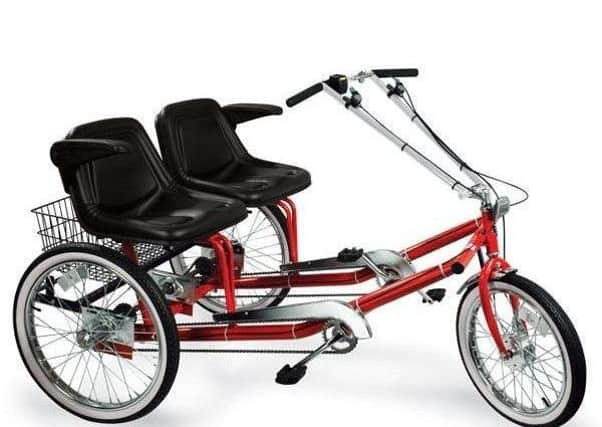 A 'side by side' tandem is available.