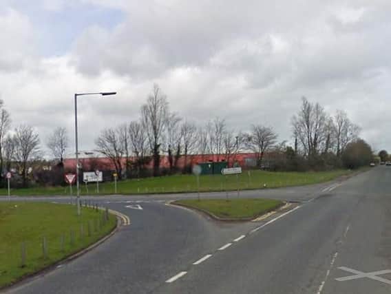 PSNI picture of the Granville Road, Dungannon, where the collision occurred.