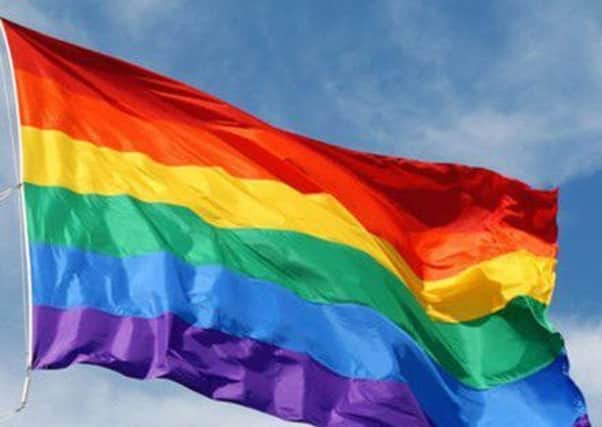 Pride flag.