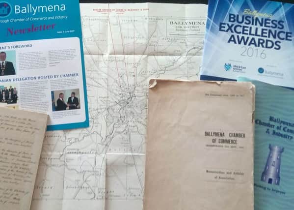 A selection of documents over the years from Ballymena Chamber of Commerce