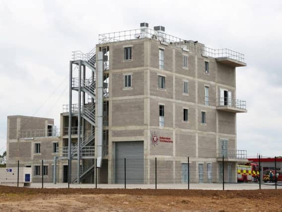 The new fire training facility at Desertcreat which was officially opened today.