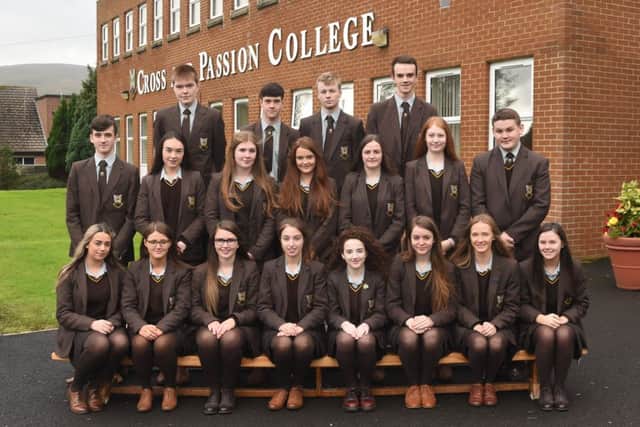 Top Achievers in GCSE Examinations 2018: Pathway 1 Eoin Crawford, Caitlin Heggarty, Cealach OConnor, Aine McKendry, Cara Casey, Ide Hughes, Amy Young, Ellie Glackin, John OKane, Connlaoth McTaggart, Enya McShane, Elena Morton, Emma McAfee and Claire McBride.
Pathway 2 Owen Magee, Kacee McKendry, Callum Butler, Caoimhe Butler and Clodagh OKane. Occupational Pathway Corey Campbell, Damian Quinn and Conor OMullan