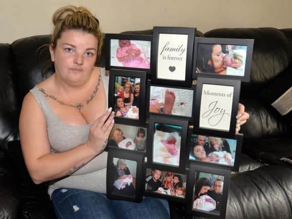 Kelly Watson lost her baby, Tmara-Rose, 28 minutes after her birth