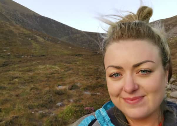 Claire Espie after completing the Slieve Donard hike