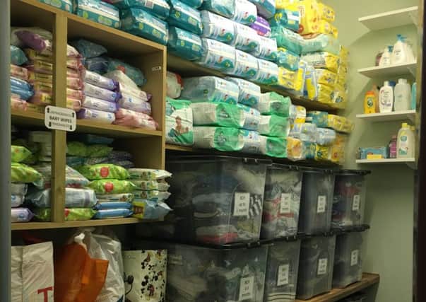 The Babybank provides starter packs for families who are struggling.