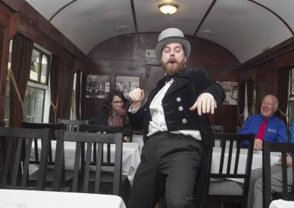 Events included a live performance in a Railway Preservation Society of Ireland dining car at Whitehead.