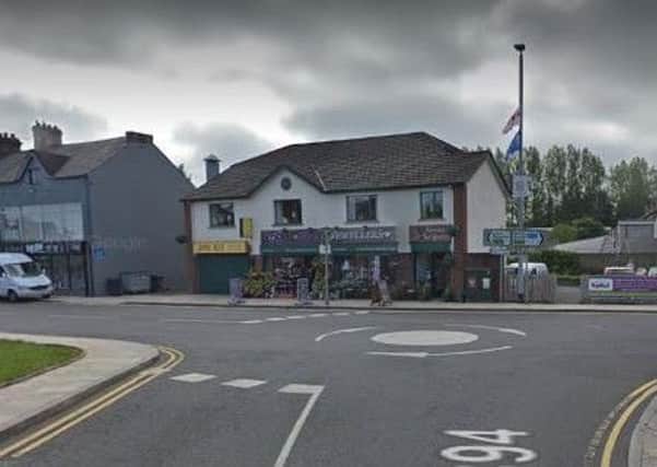 Police are investigating after a robbery at Blooms Jewellers in Ballyclare. Pic by Google.