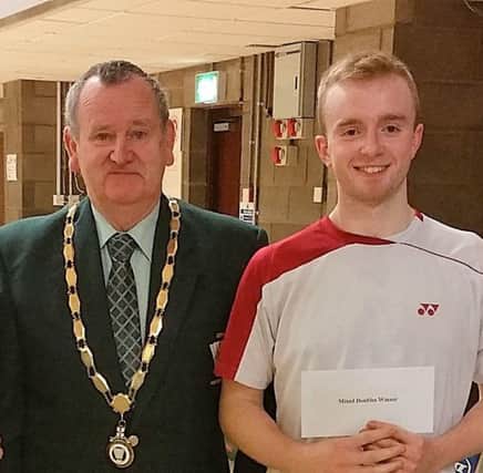 Ciaran Chambers will be hoping to meet Ulster Badminton's President Willie Martin after the Forza Ulster Premier Open