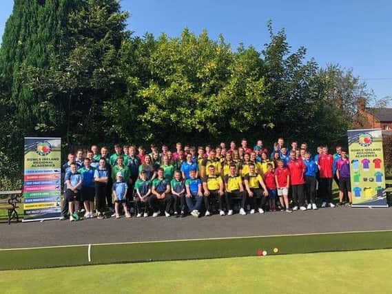 Young bowlers from all over Ireland at the Bowls Ireland Regional Academies Finals Day at the Belmont Club, Belfast