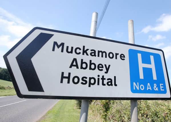 General view of signpost to Muckamore Abbey Hospital in Antrim where a number of staff have been suspended by the Belfast Health Trust. 

Picture by Jonathan Porter/PressEye