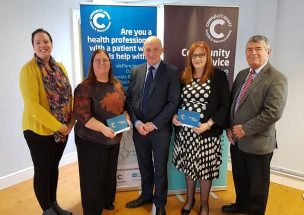 Representatives and guests of Community Advice Antrim & Newtownabbey at their recent annual meeting