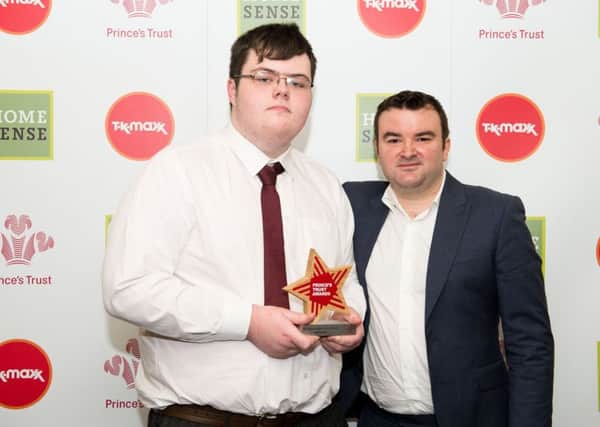 Educational Achiever Jed Conwell with Michael Clark Ascential