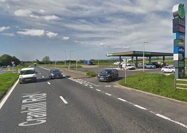 The site of a proposed 65-bedroom hotel on the A26 Crankill Road outside Ballymena, located close to an Applegreen outlet