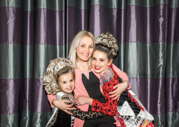 Mia Duddy (7) and Jessica Carlisle (12) pictured with their dance teacher, Lesley Lockington. Pic by Loreen Katherine Photography.