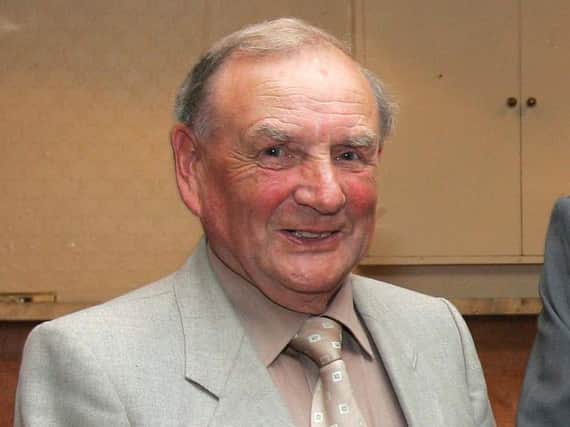 Isaac Gilkinson during his time as Mid-Ulster Football League chairman.