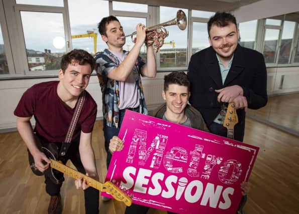 Gin Palace, from left to right: Daniel Donaghy, Josh Lown, Joel McCracken and Darren Mercer.