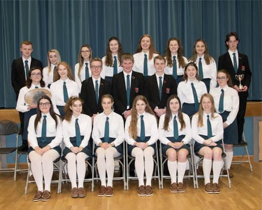 Pictured at Banbridge Academy Prize Day are Year 13 prize winners