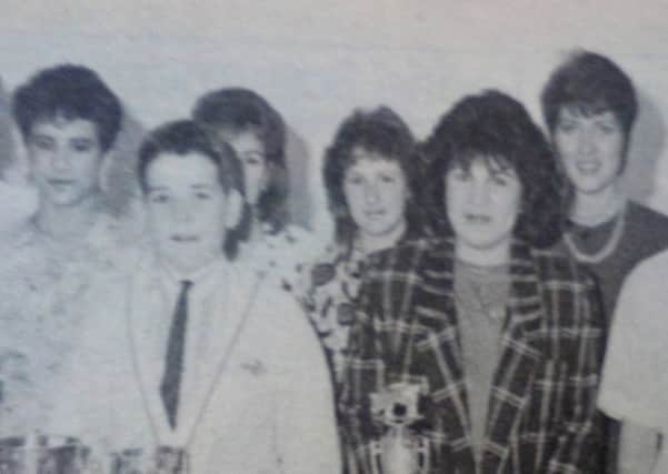 Kells and Connor YFC prizewinners with their trophies at parents and friends night.
1989