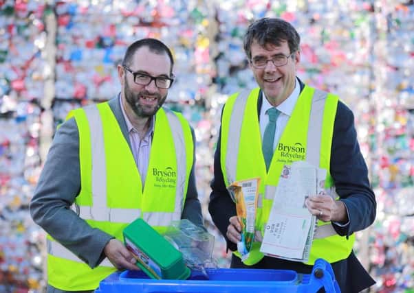 Tim Walker, Acting Chief Executive of arc21 and Eric Randall, Director of Bryson Recycling.