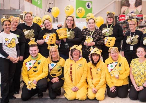 Staff at Larne Asda raised vital funds for BBC Children in Need 2019.