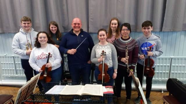 Pictured are local young musicians who will be performing in the concert