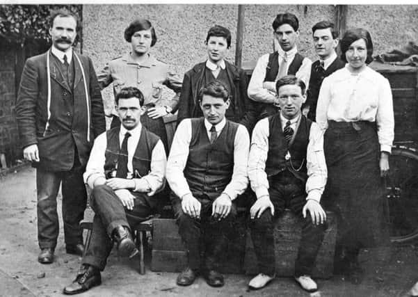 David Dixon with staff circa 1915